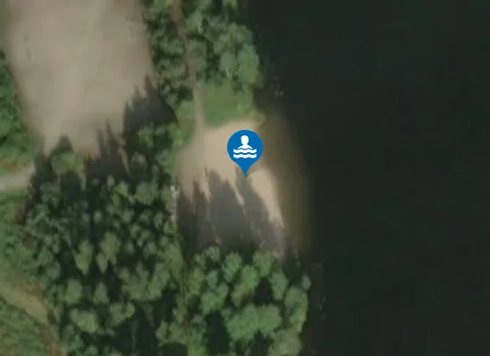 Satellite image of Myllyjärven uimaranta