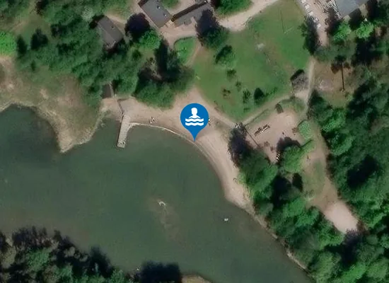 Satellite image of Mustasaaren uimaranta
