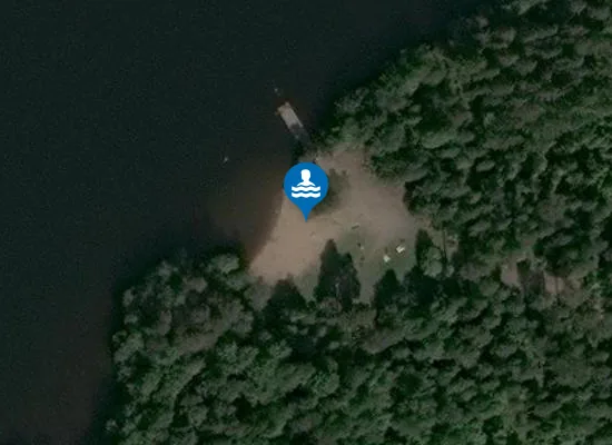 Satellite image of Särkijärven uimaranta