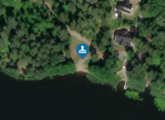 Satellite image of Kaukkarin uimaranta