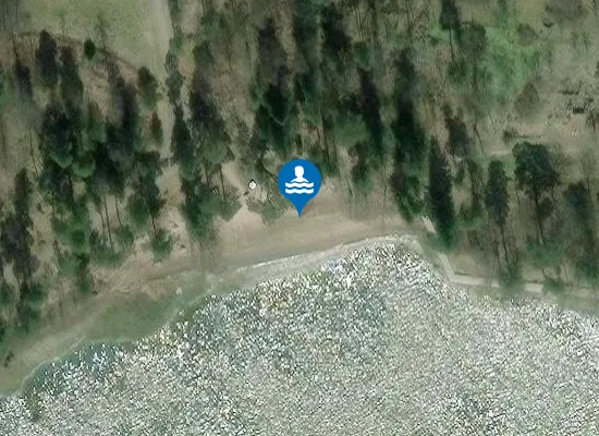 Satellite image of Porvariskuninkaanpuiston uimaranta