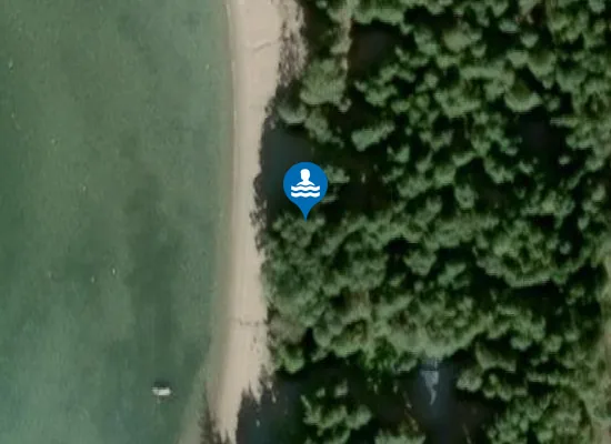 Satellite image of Mustfinn strand