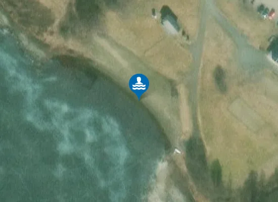 Satellite image of Maaningan kirkonkylän uimaranta