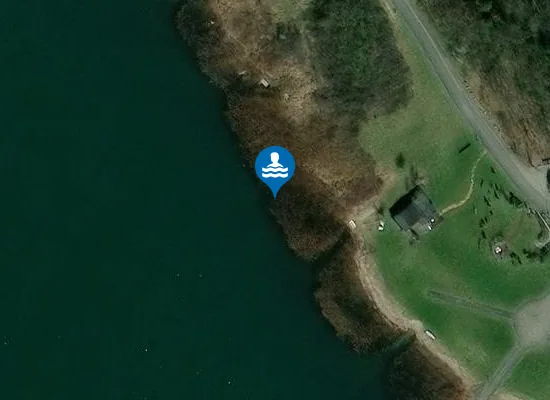 Satellite image of GROSSE GOITZSCHE BERNSTEINSEE MUEHLBECK