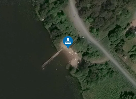 Satellite image of Liukuslahden uimaranta