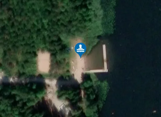 Satellite image of Taasjärven uimaranta