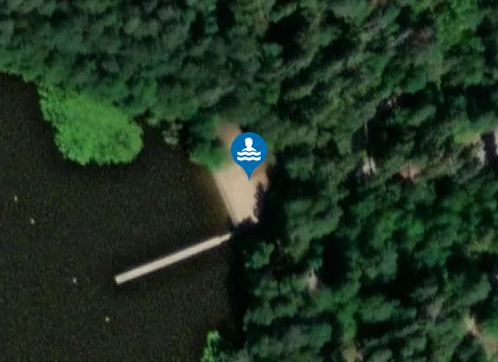 Satellite image of Kirkonkylän uimaranta