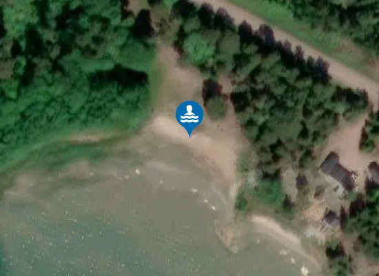 Satellite image of Prästö badstrand