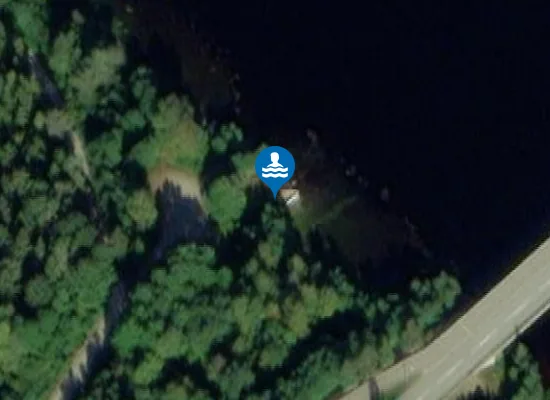 Satellite image of Kaitainsalmen uimaranta