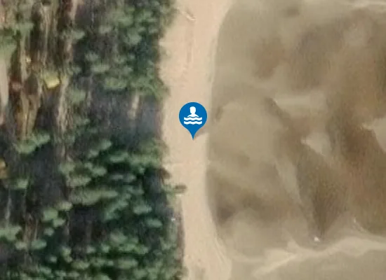 Satellite image of Oulujärven lomakylän uimaranta