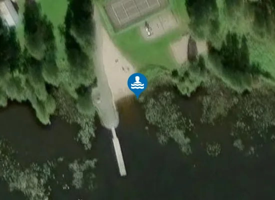 Satellite image of Karttulanlahden uimaranta