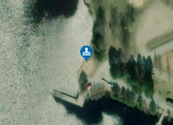 Satellite image of Vehmersalmen uimaranta
