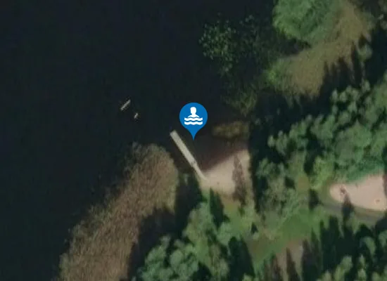 Satellite image of Lemettilän uimaranta