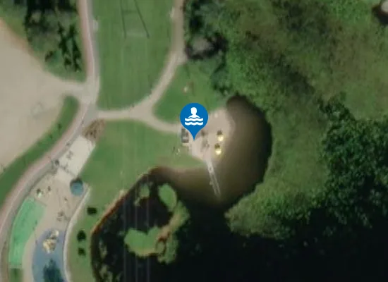 Satellite image of Sammakkolammen uimaranta