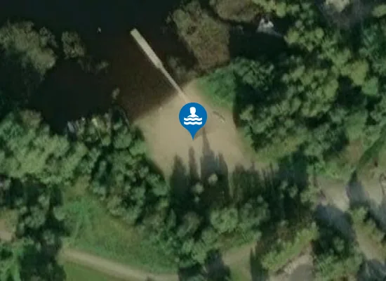 Satellite image of Kämmenniemen uimaranta