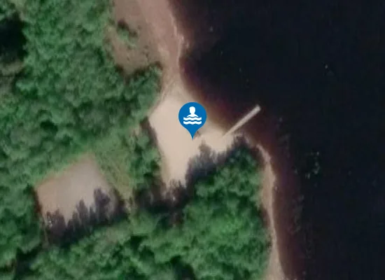 Satellite image of Kackur simstrand