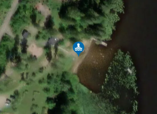 Satellite image of Karkun uimaranta