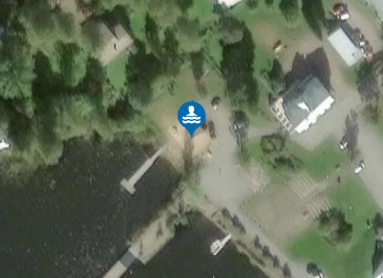 Satellite image of Kirkonkylän uimaranta