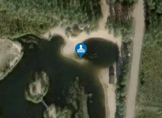 Satellite image of Pelkkalan uimapaikka