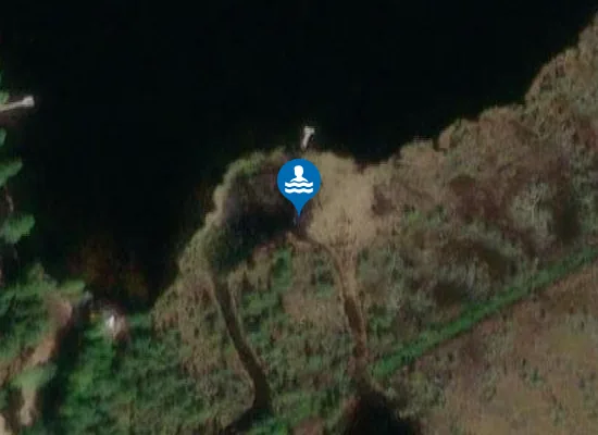 Satellite image of Valkeisjärven uimaranta