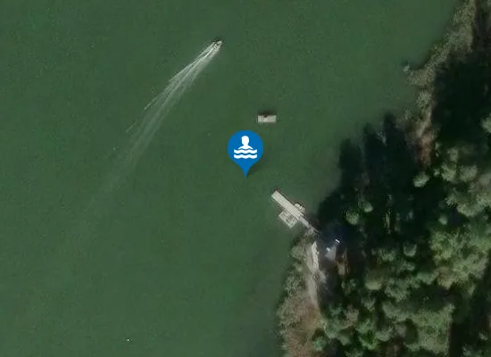 Satellite image of Vasikkaluodon yksityisen saunan uimaalue