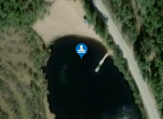 Satellite image of Harjulammen uimaranta
