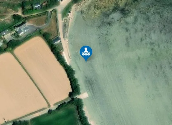 Satellite image of plage de Kersaliou