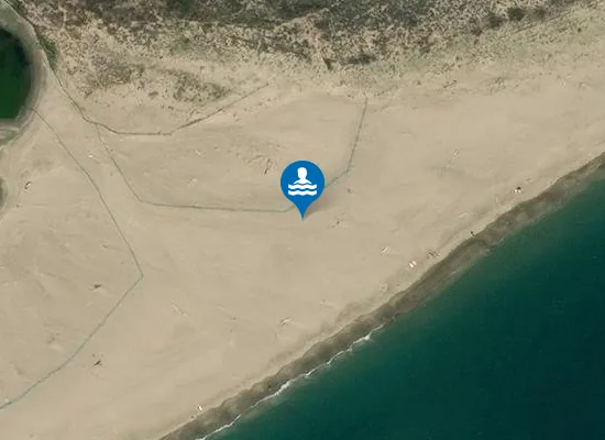 Satellite image of Plage Sérignan