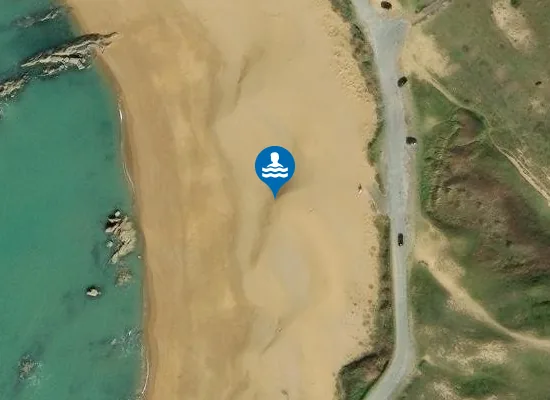 Satellite image of Plage de l'Aubraie