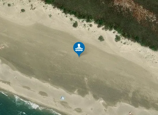 Satellite image of Zone naturiste de la plage de Piémanson