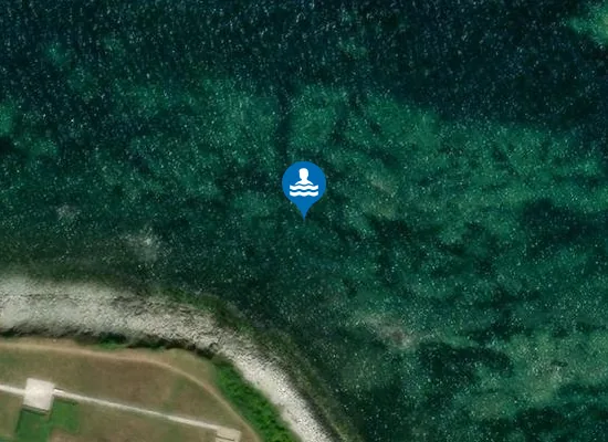 Satellite image of Plage de la Saline