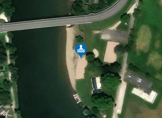 Satellite image of Migennes Plage