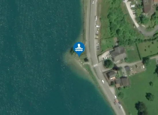 Satellite image of Plage de la Balmette