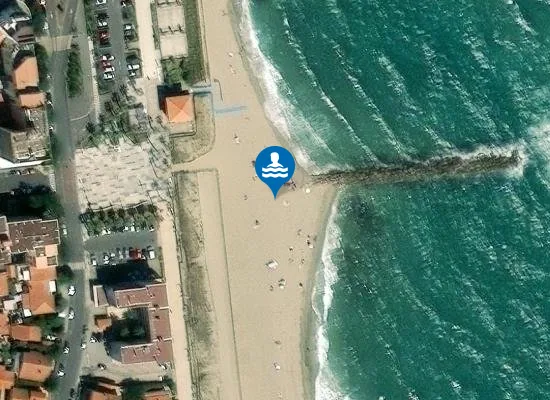 Satellite image of Plage de l'Art