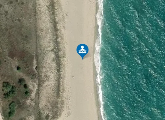 Satellite image of Plage de la Lagune