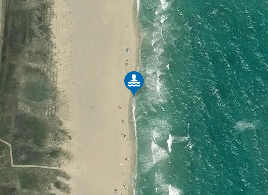 Satellite image of Plage du Lido