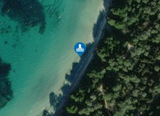 Satellite image of plage du Lequin