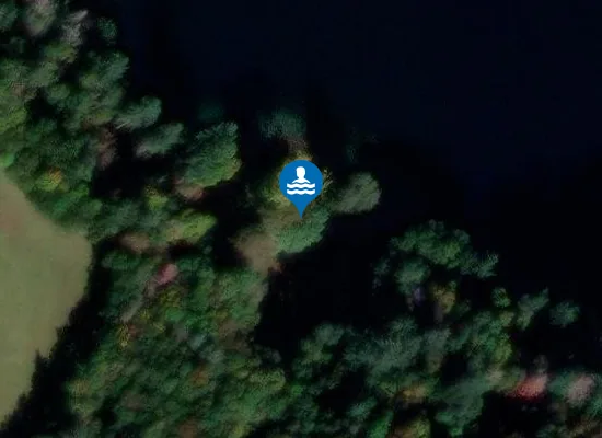 Satellite image of Plage du Gour de Tazenat
