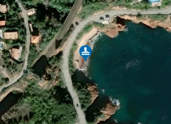 Satellite image of Plage Abel Ballif