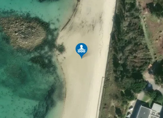 Satellite image of Plage des Cures