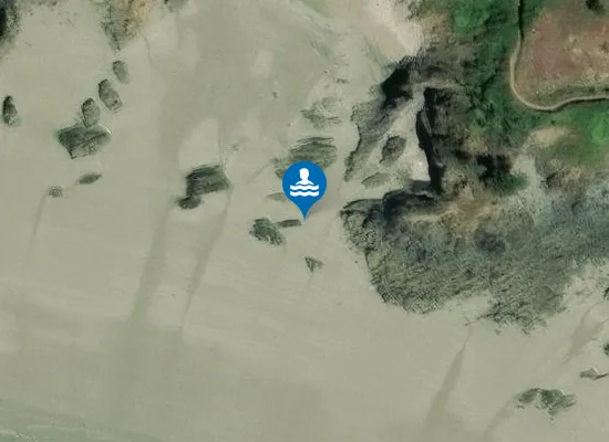 Satellite image of Plage de la Source