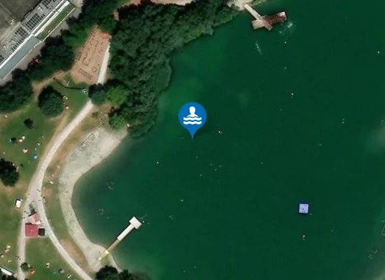 Satellite image of BADESEE ROSSAU, WEST