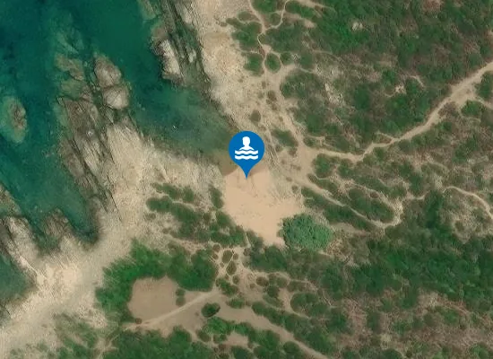 Satellite image of Plage de Canusellu