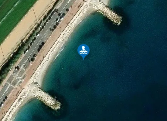 Satellite image of Plage de l’Hippodrome