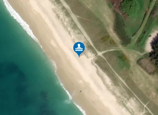 Satellite image of Plage de Kerouini