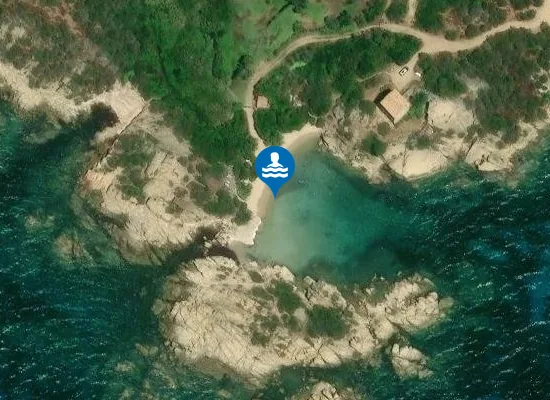 Satellite image of Plage de Murtoli