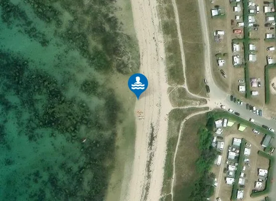 Satellite image of Plage du Dourlin