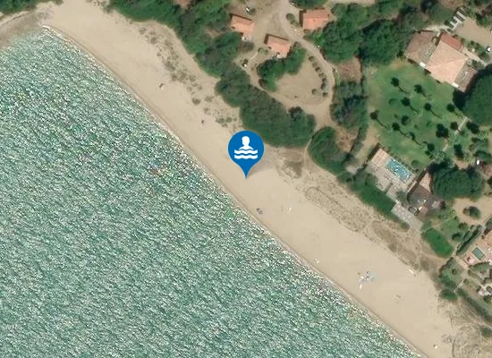 Satellite image of Plage du Ruesco