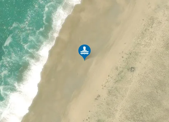 Satellite image of Plage du Métro