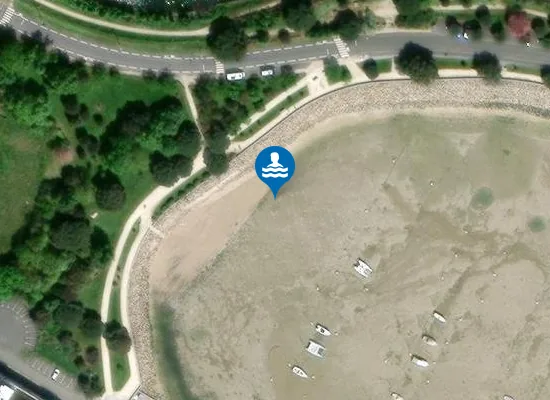 Satellite image of Plage de Port Neuf